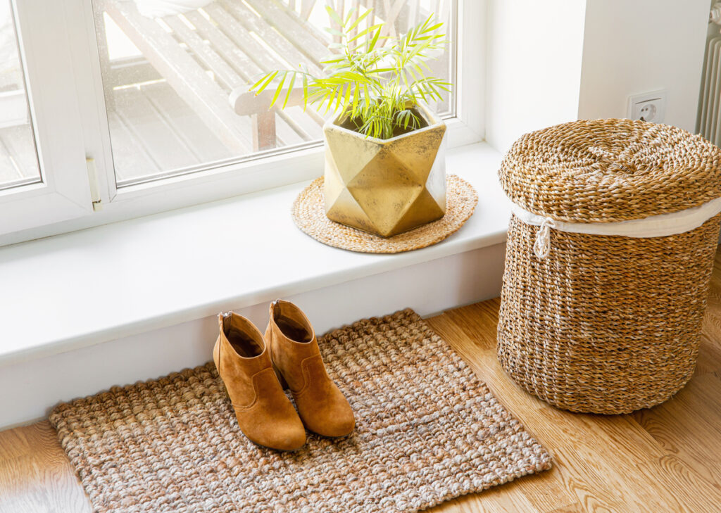 guests removing shoes